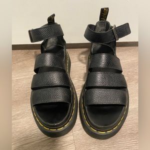 CLARISSA II WOMEN'S LEATHER PLATFORM SANDALS